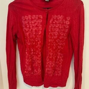 St. John Vibrant Red Knit Top